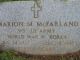 Marion M. MCFARLAND Headstone