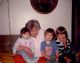 Floy C. BRANTLEY OLIGNEY with grandchildren James RICE and Lucy and Doug BAKER about 1983